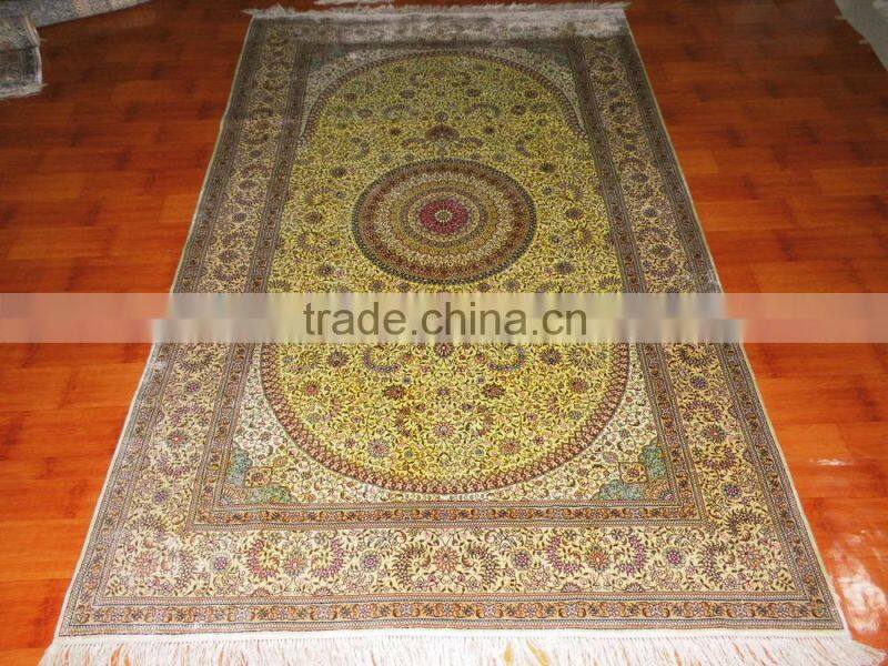 shaggy carpet turkey hand-knotted silk carpets, classical iranian turkish design silk carpets