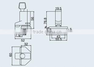 Window handles for aluminium window 2070-J1