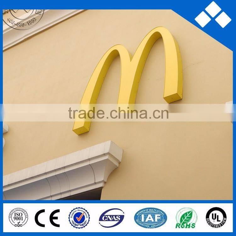 2016 new outdoor sign board material, wall-mount signs on sale