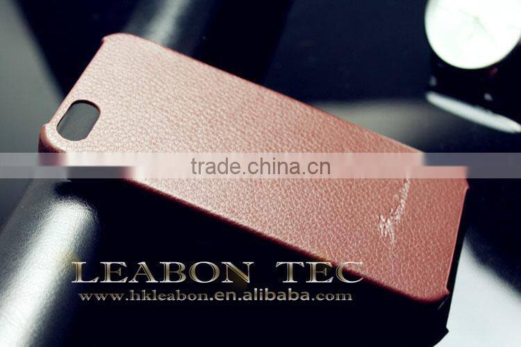 genuine leather phone case, ultra slim hard back case for iphone 5 5s, factory price