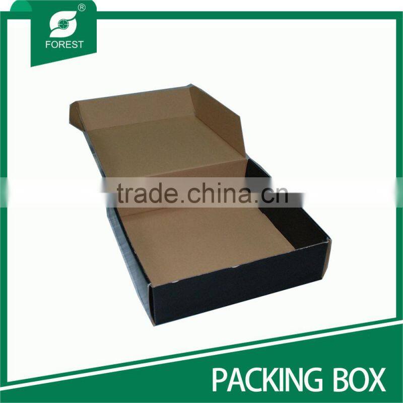 TRIPLE WALL BLACK MATT FOLDABLE PAPER BOX FOR PACKING AUTOMOBILE PARTS