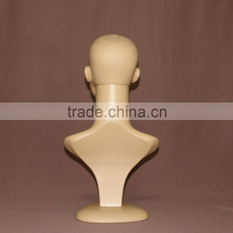Female makeup jewelry display wig mannequin heads for wig display