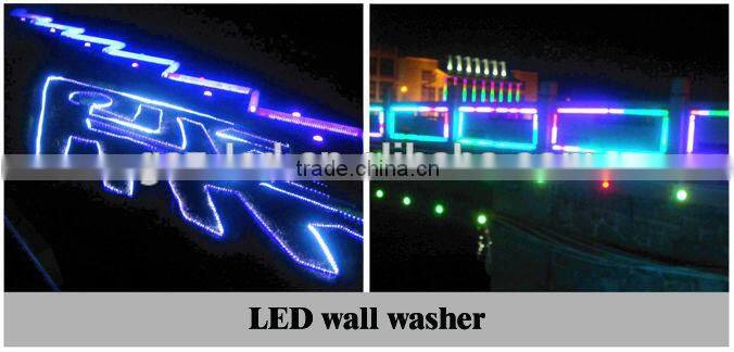 High power LED wall washer 14.4W RGB die-casting aluminum CE ROHS