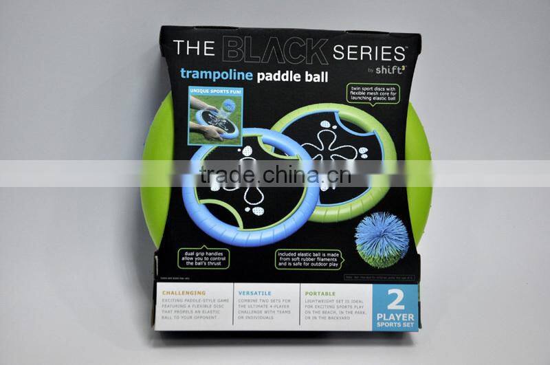 Eo-friendly catch beach ball,best sale trampoline paddle ball for kids adult