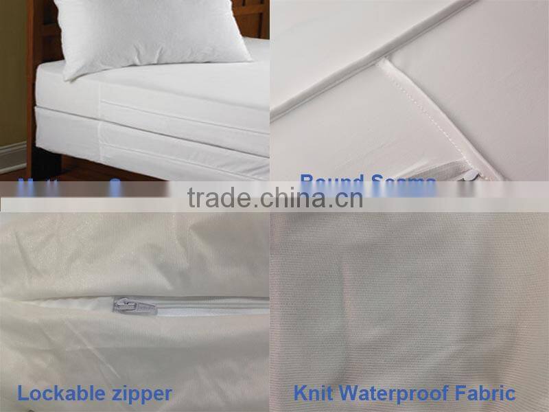 Waterproof deep pocket Breathable bed bug mattress cover queen