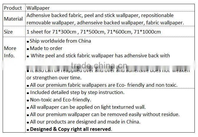 HC6117 Removable repositionable wallpaper