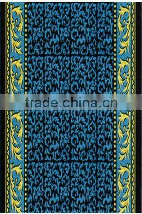 prayer mat colorful pattern decorative printed nylon prayer mat with latex backing