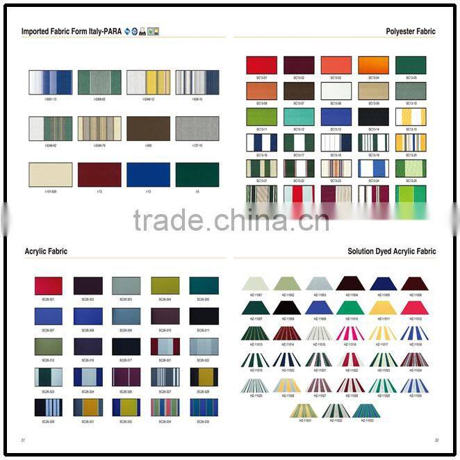Hot product aluminium alloy awnings retractable patio awnings and canopies