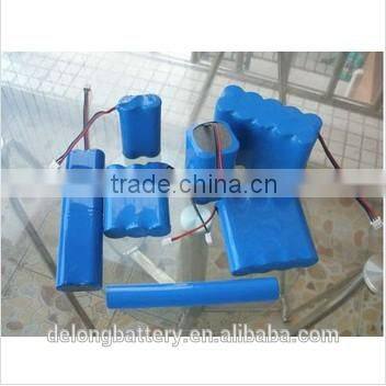 2014 alibaba in china shenzhen OEM li-ion battery 7.4v 1100mah battery 2s1p pack for LED Light,Solar Lamp
