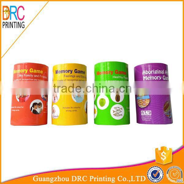 Mini hard cylindrical plain cardboard box