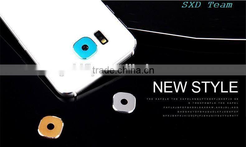 New S6 Rear Camera Lens Metal Protective Ring Guard Cover Protector for Samsung Galaxy S6 Edge Lens Protector Cover LPS6