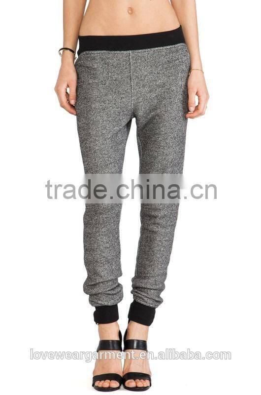 Wholesale cheap womens custom cotton polyester sweatpants