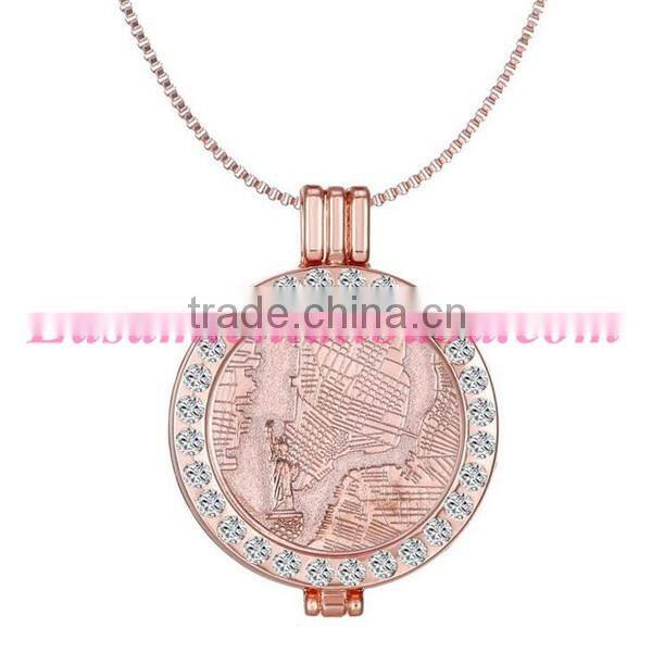 European style locket necklace/gold necklace