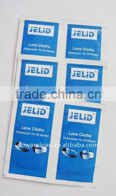 Disposable 3D Glasses Wet Cleaning Cloth