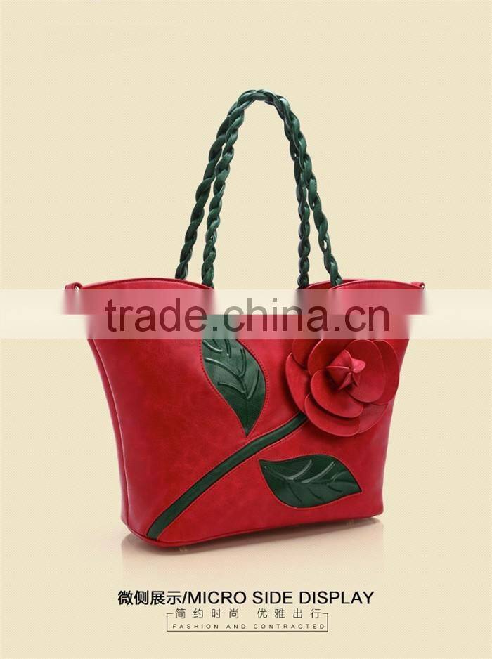 Big Tote Floral Embroidery Sling Bags New Style Ladies Handbags