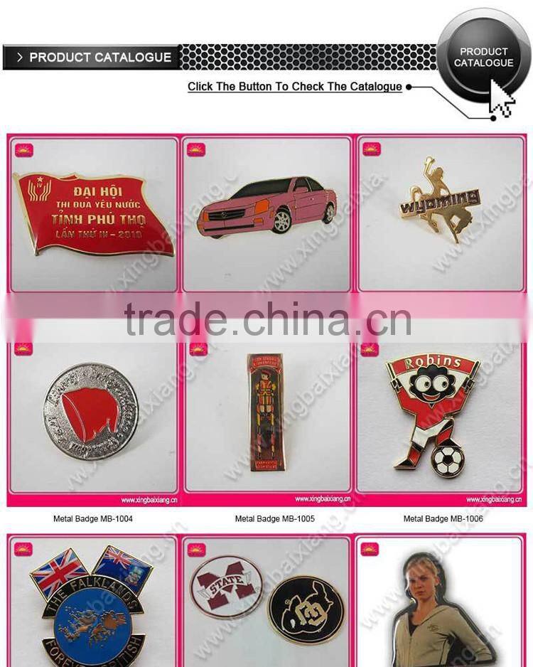 Custom logo school badge, custom metal badge, enamel pin badges