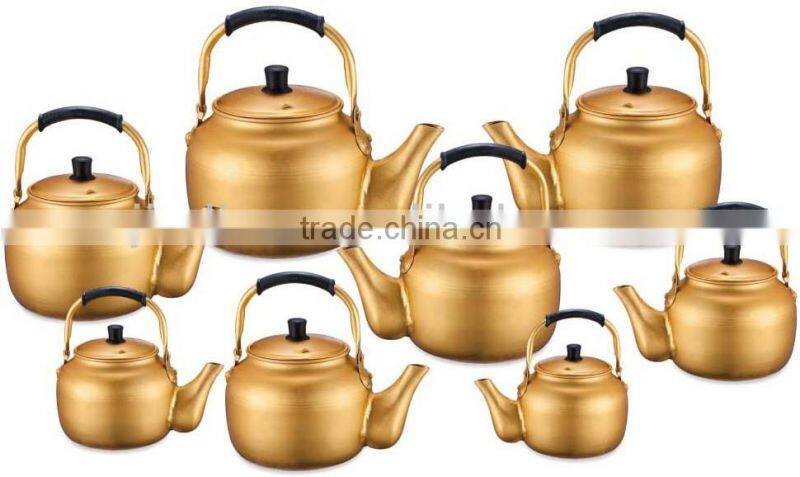 0.75L - 10L aluminum yellow kettle with welding spout