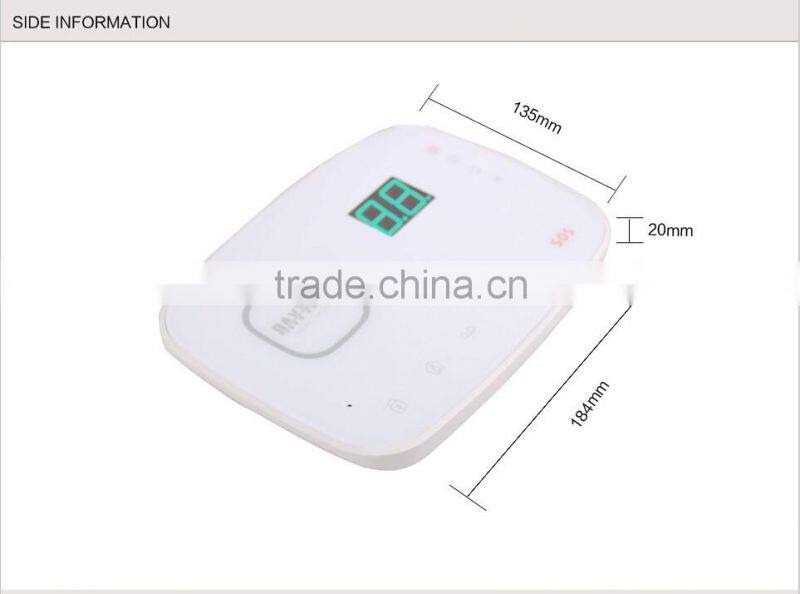GSM alarm system touch keypad RFID reader APP/SMS Controller