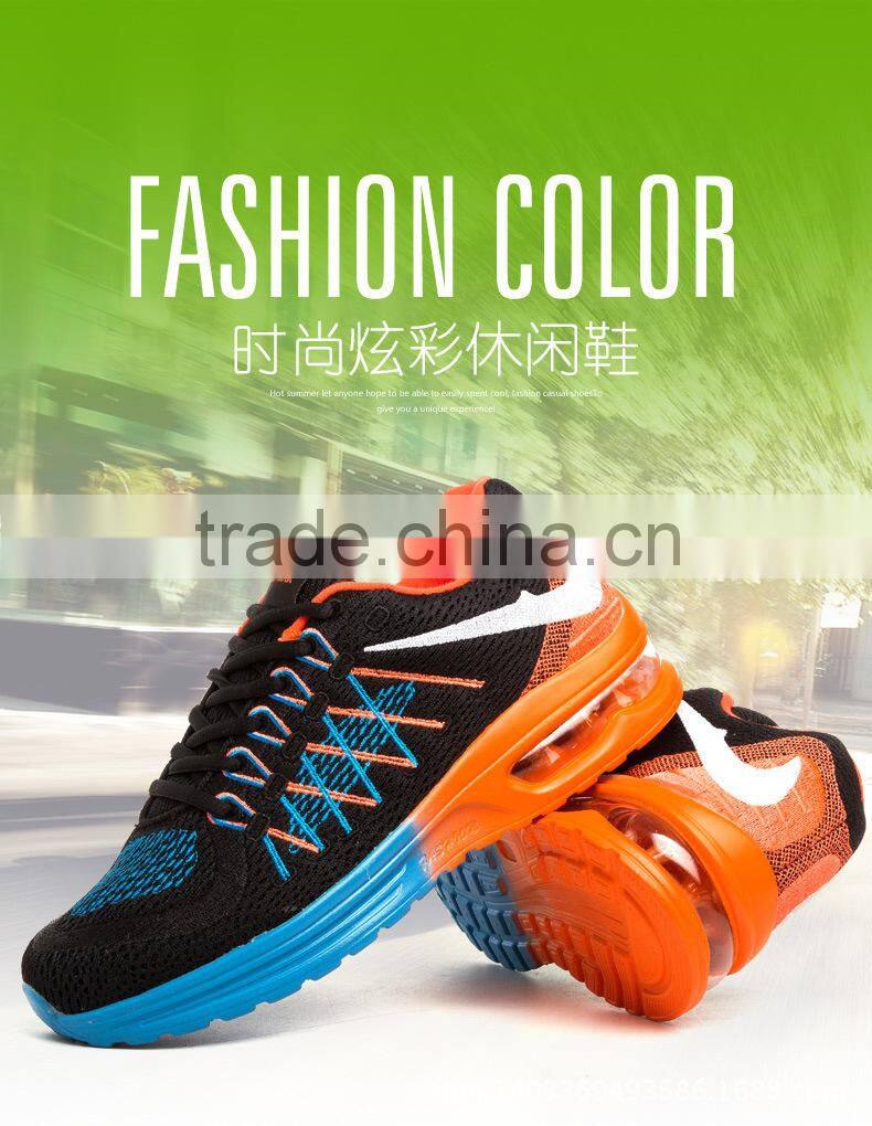 Couple of sneakers Men's shoes The new fabric is running air cushion running shoes