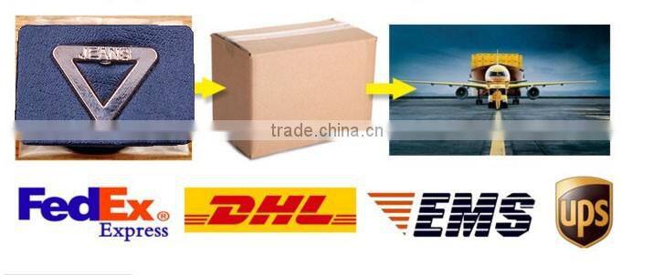 Iron On Delicate Branded Denim Jeans Hat Enamel Metal Real Leather Label Patch