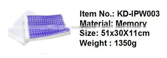 memory foam gel pillow cushion , gel pillow with gel sheet, reusable cooling pillow in Summer