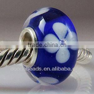 2013 fashion trend 925 silver core lampwork glass Jewelry beads wholesale