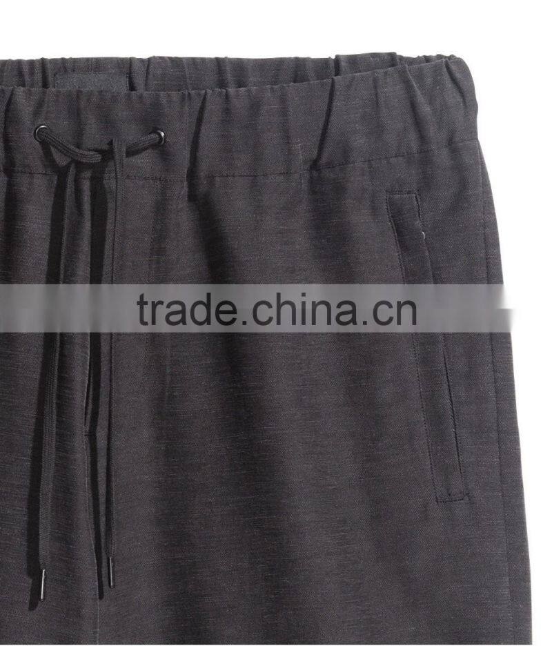 Top Quality Men's Pull on Shorts Breathable Wide Elastics Boys Shorts Knee-length Shorts
