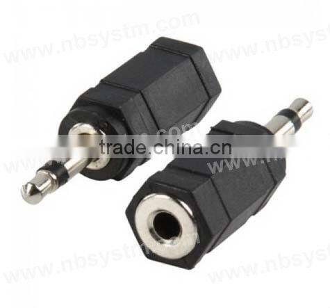 3.5mm mono plug male to 3.5mm mono,stereo jack female adapter