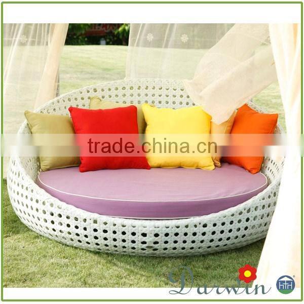 Fashionable rattan wicker high end beach hammock daybed