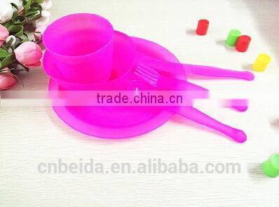 Disposable plastic 3 pieces of fork/ knife /spoon for picnic /barbecue tableware