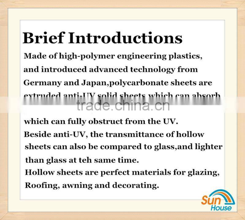 polycarbonate hollow sheet