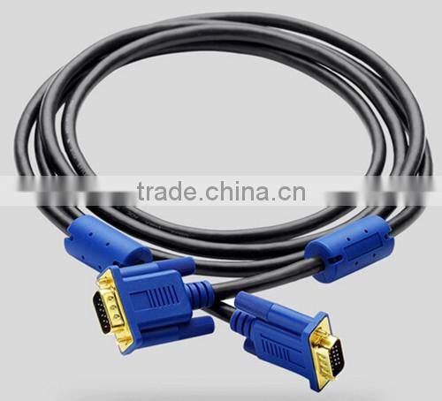 10FT 15 PIN BLACK SVGA VGA ADAPTER Monitor M/M Male To Male Cable CORD FOR PC TV
