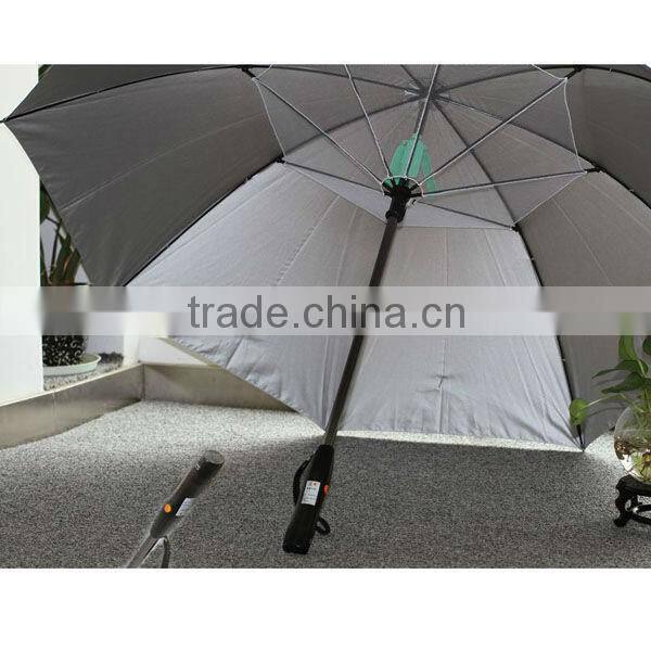 A summer fan umbrella for cooling feeling