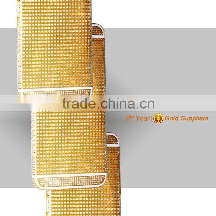 New design for Samsung gold middle plate for samsung galaxy s4 gold bezel front housing