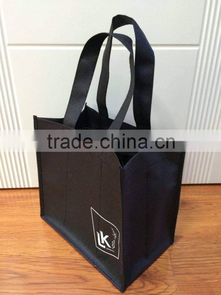 red design non woven wine bag