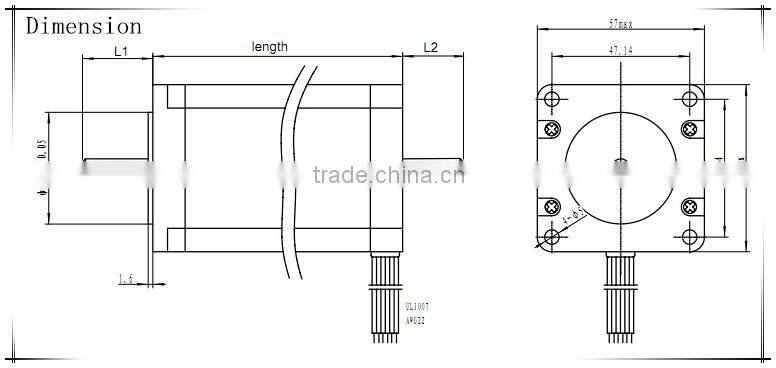 1.8 step angle liner stepper motor