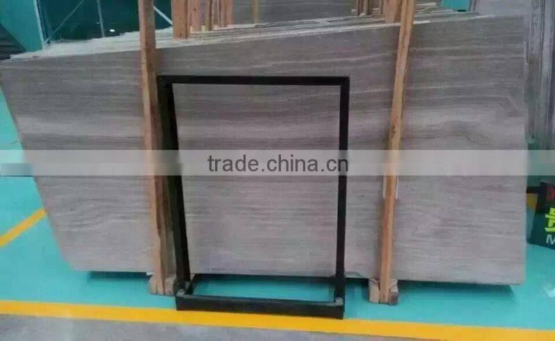 Grey Wooded Marble Slab Supplier 12"*24"*3/8"