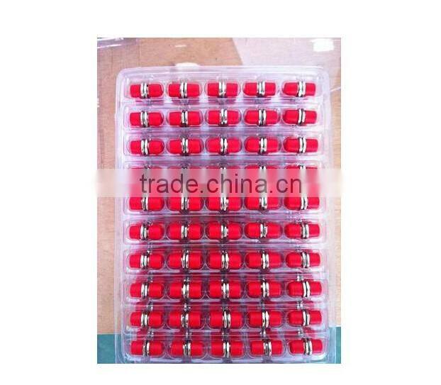 Square/Round FC PC Simplex Multimode Red Color Fiber Optic adaptor