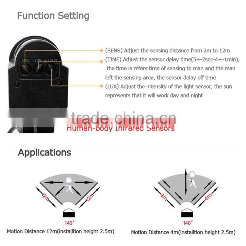 30W PIR Motion sensor led flood light Warm White 2800-3200K IP65 Waterproof 1800-2700LM Outdoor Garden Led Light