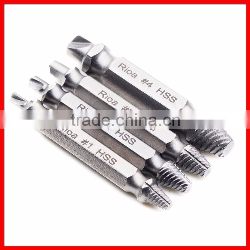 4pc Damaged Screw Extractor Set