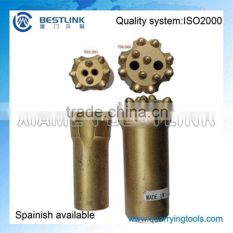 Tungsten carbide taper drill button bit angle 6-12 degree