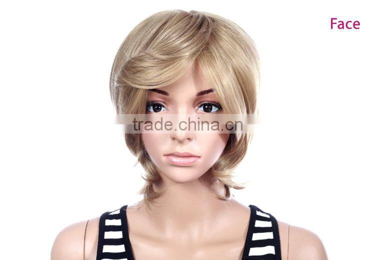 Synthetic wig lace u part artificial synthetic lace front wig