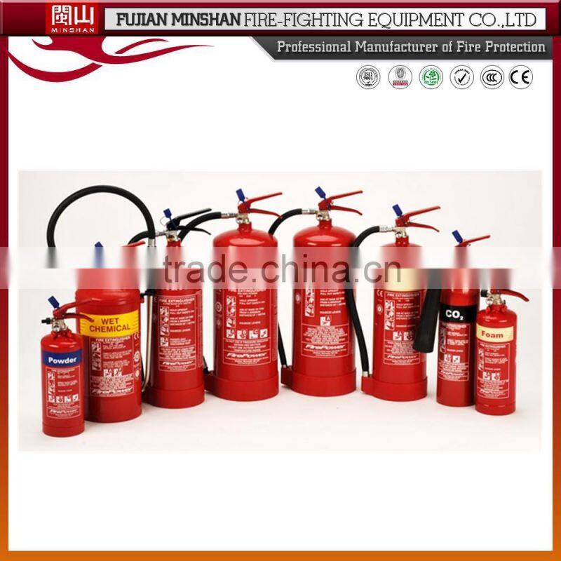 portable dry powder fire extinguisher used for public places