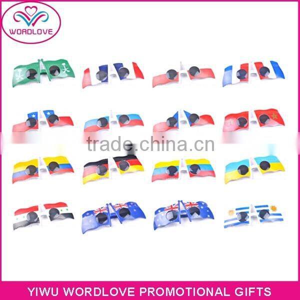 custom made eco-friendly plastic american flag sunglasses