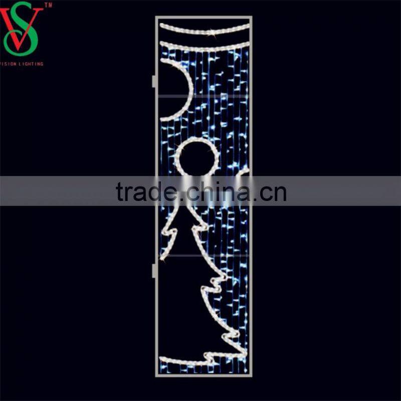 2D frame light led light angel for Christmas outdoor decorations