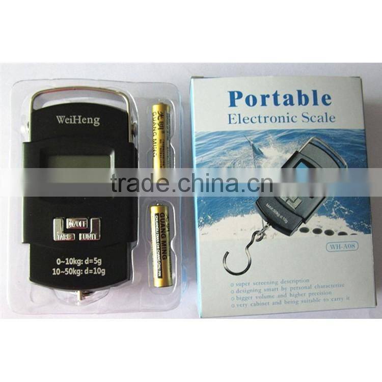 High precision mini digital hanging luggage scale weighing hand scale 10kg/50kg