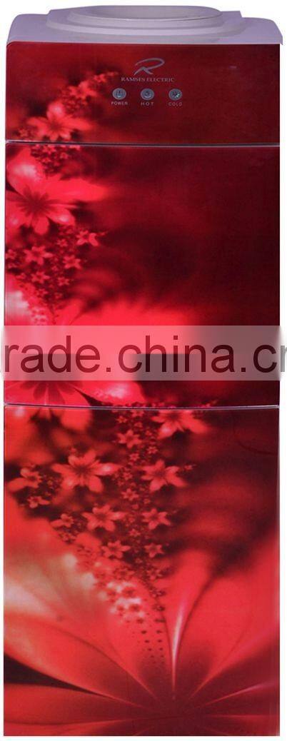 tempering glass water dispenser water cooler double door