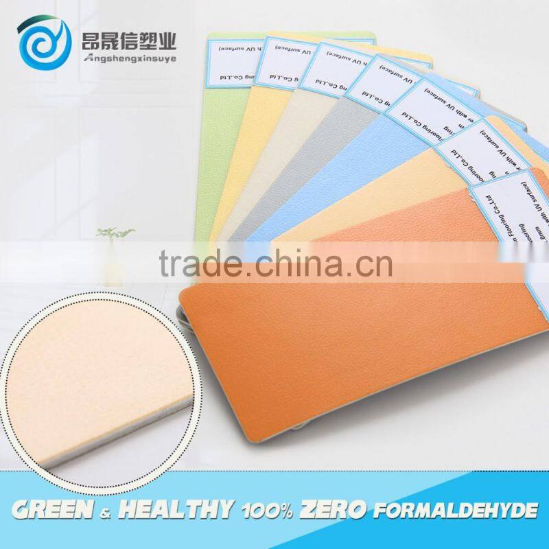 Soundproof easy clean commercial pvc dense floor