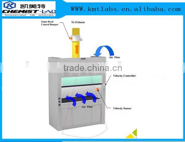 Chemical Resistant Biology Lab Fume Cupboard With Epoxy Resin Top