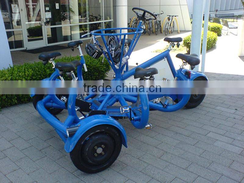 tandem quadricycle bicycle for 7 person